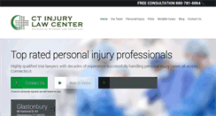 Desktop Screenshot of ct-injurylawcenter.com